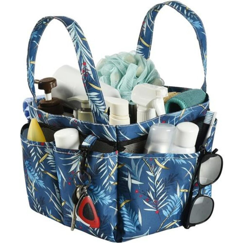 Large Mesh Shower Caddy Bag Bathroom Tote Organizer with Pockets for Dorm Gym
